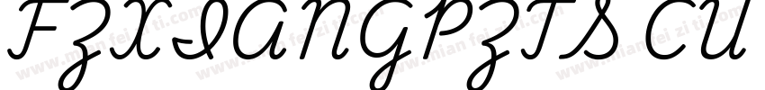 FZXIANGPZTS CU GB10字体转换